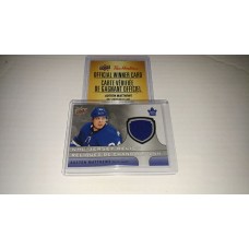 Auston Matthews Relic Jersey Card Redemption 2018-19 Tim Hortons Upper Deck UD